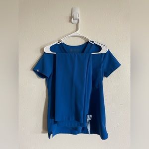 FIGS Royal Blue Scrub Set